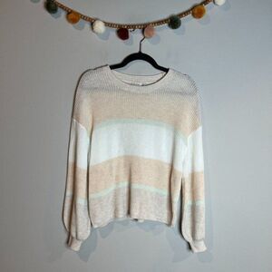 Gentle Fawn pastel light striped sweater